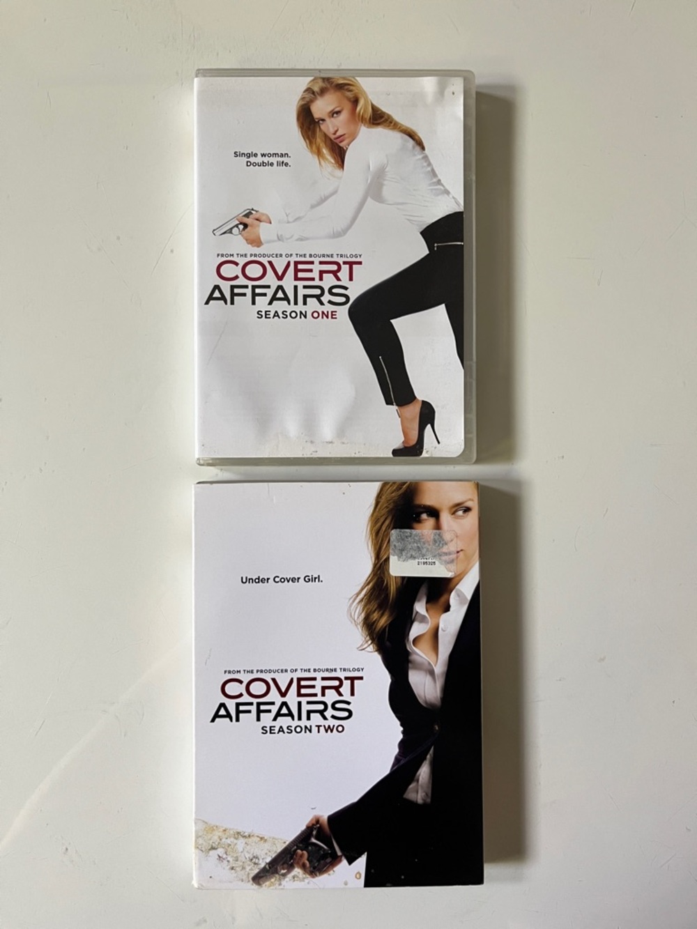 Covert Affairs Seasons One & Two DVD Set - White & Black Cover Art